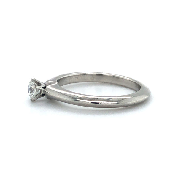 Tiffany & Co .20Ct Diamond Engagement Ring Platinum Sz 5